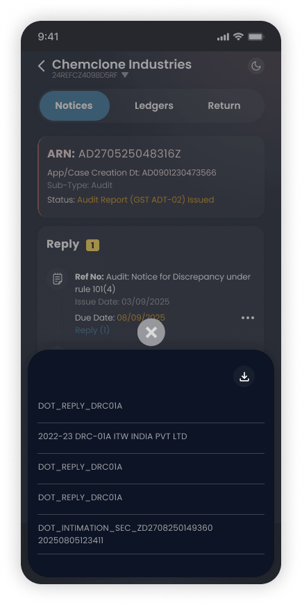Notice Documents