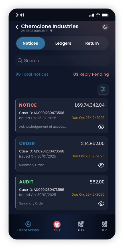 Notice Listing